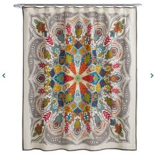 Andana medallion shower curtain 🐍